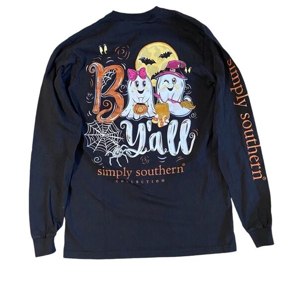 Simply Southern Tops - Simply Southern Boo Y’all Halloween Tshirt